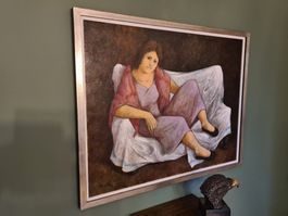 Grosses Öl Gemälde von Roberto Bort 1933