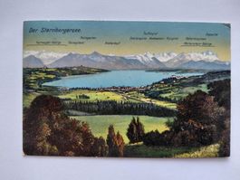 Alte Ansichtskarte Starnbergersee, Bayern, Rarität!