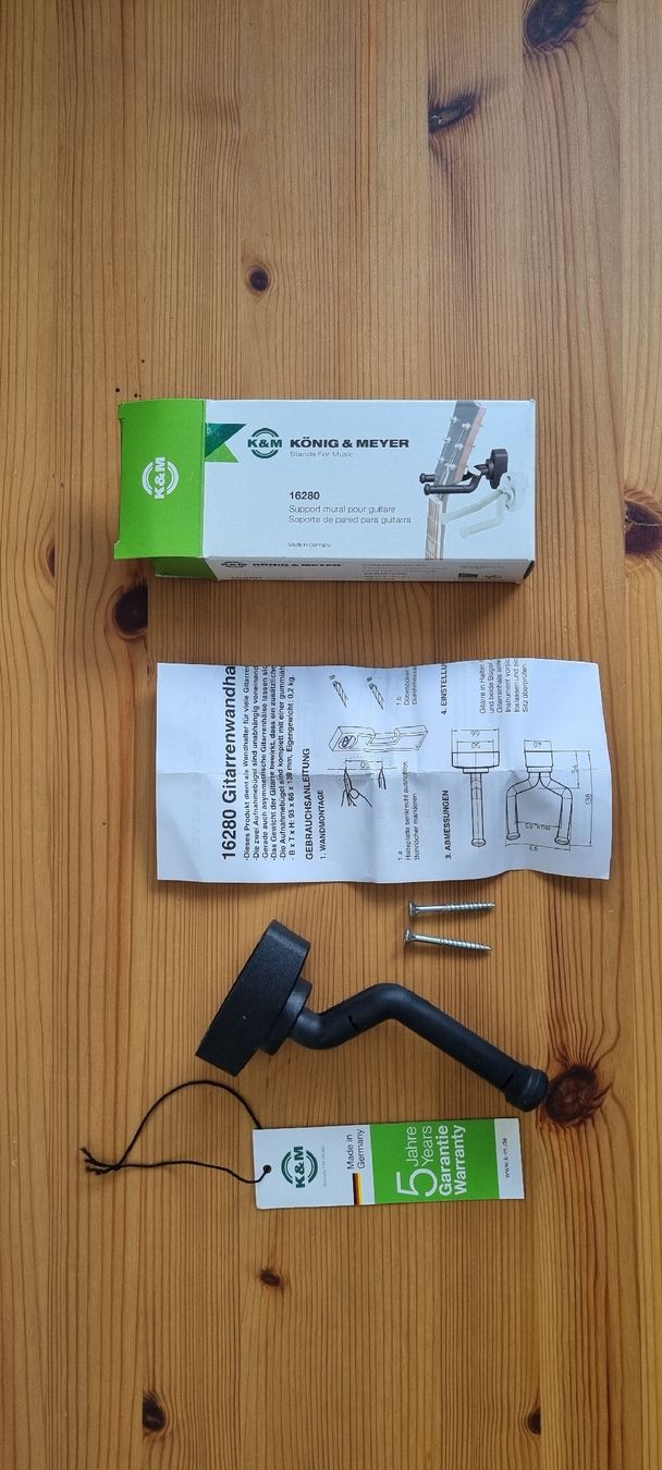 König & Meyer Supporti a parete: Gitarrenwandhalter K&M – Nuovo (secondo la descrizione) da Aarau venduto da Janna_Valkosipuli 1