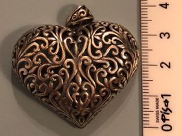 Herzanhänger, Silber 925