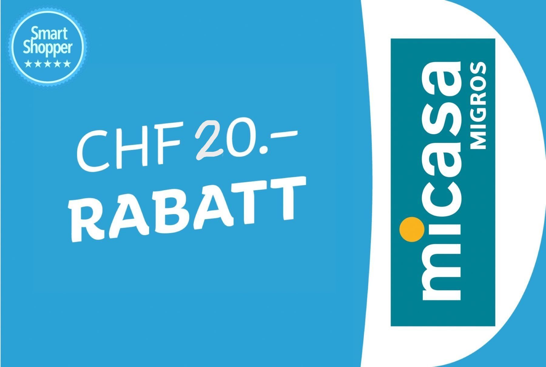 Gutscheine: Fr. 20.- MICASA Gutschein – Neu und originalverpackt aus Chur von smart.shopper