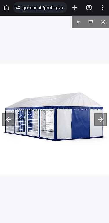 Tende & Padiglioni: Neues Partyzelt 4 x 8 m – Nuovo e nell'imballaggio originale da Wuppenau venduto da rli_7p9p 2