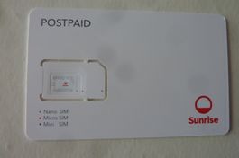 SUNRISE SIM KARTE UNGEBRUCHT