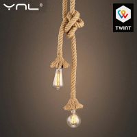 Suspension vintage corde, parfait pour un intérieur