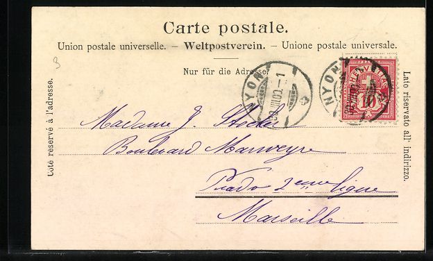Cartoline postali: Saint-Cergues, Teilansicht mit Kurhaus – Usato da Berlin venduto da bartko-reher 1