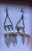 Ohrringe 925 Sterling Silver Perlen und Perlmutt