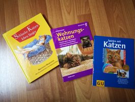 3-Teiliges Bücherset mit interessanten Katzenbüchern