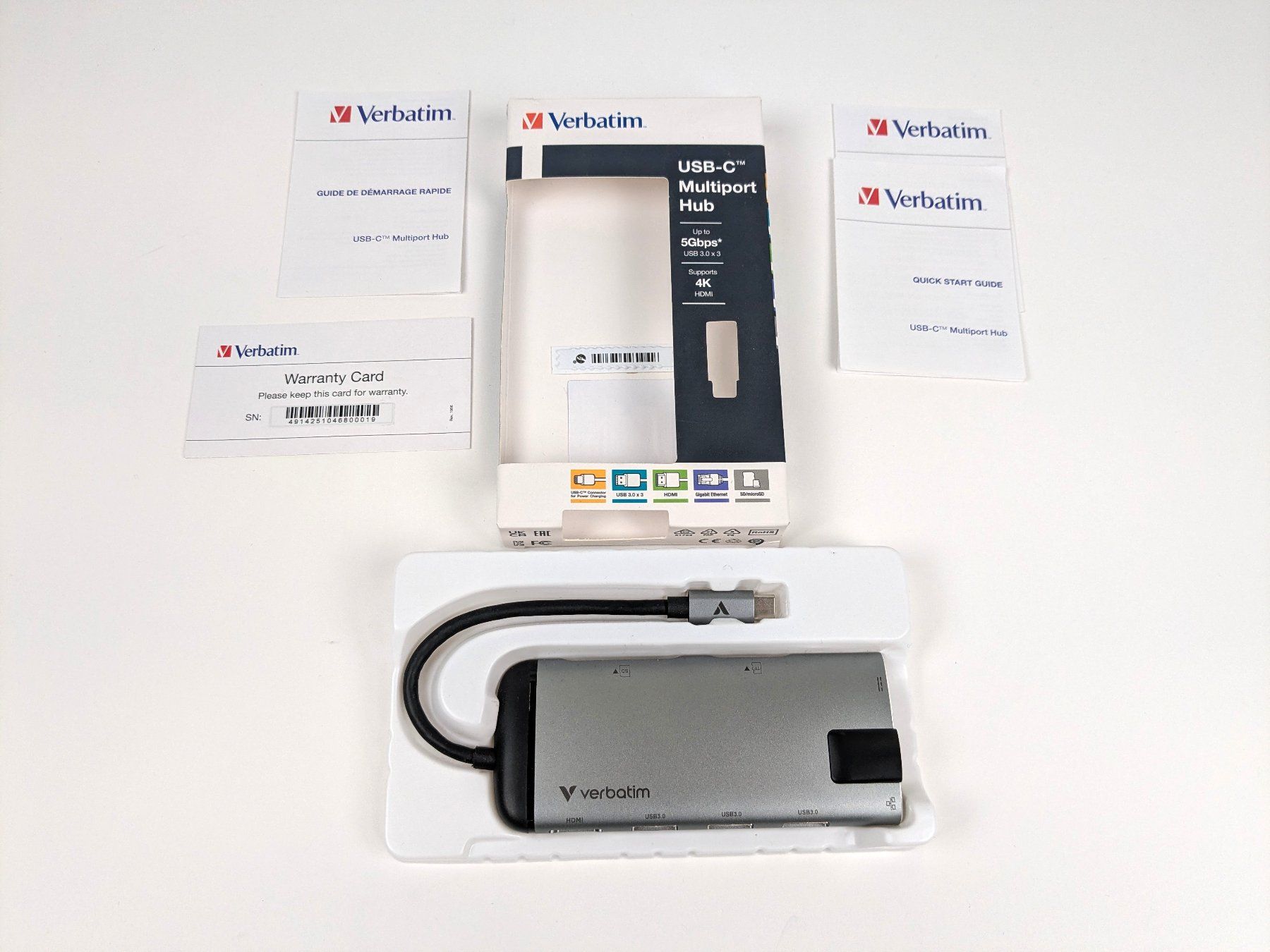 Hub & Switch: VERBATIM USB-C Multiport Hub – Nuovo (secondo la descrizione) da Dintikon venduto da Restwert_Dintikon