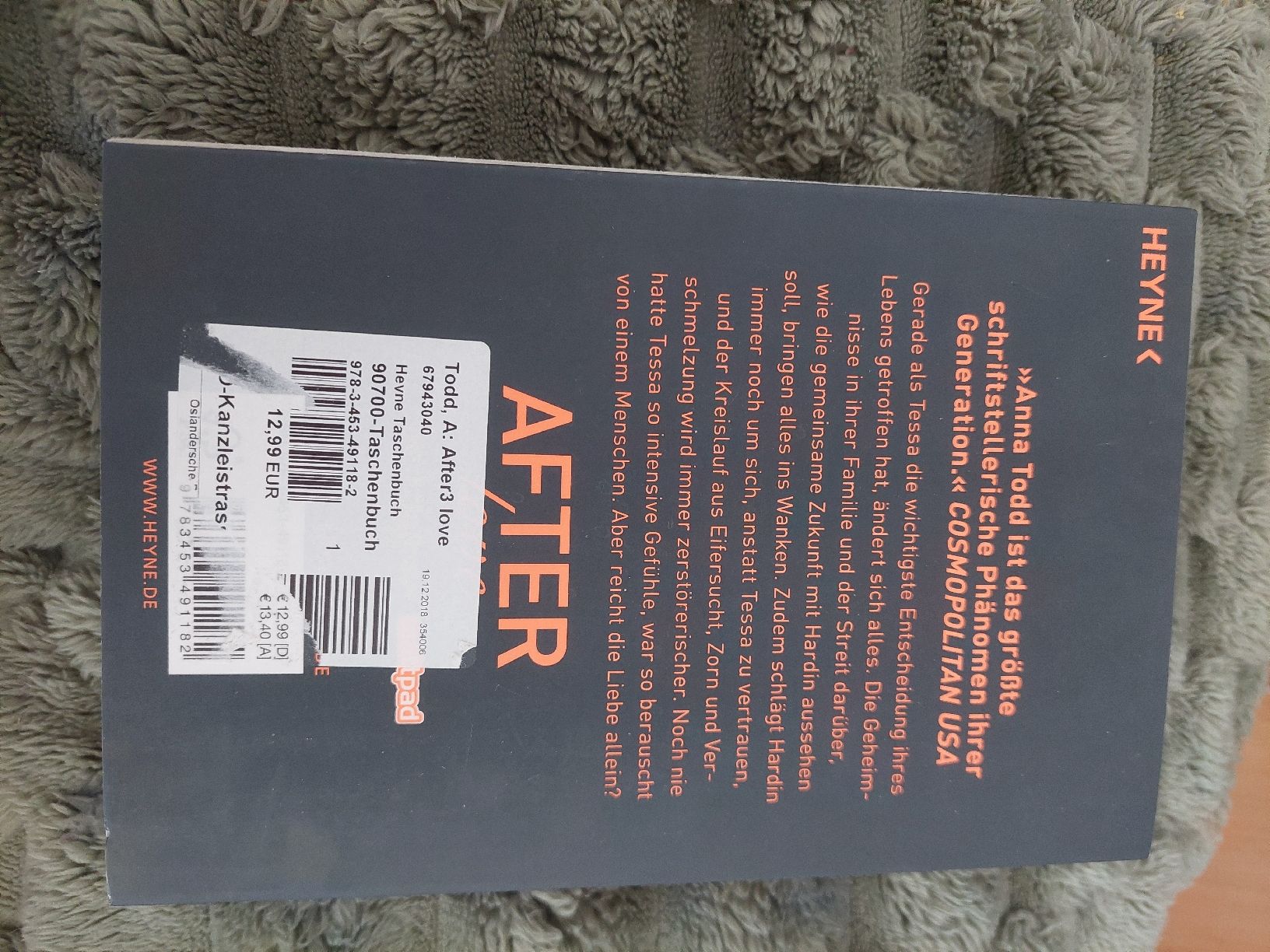Libri: Anna Todd - After Love, Band 3 – Usato da Sennhof venduto da NNC_11 1