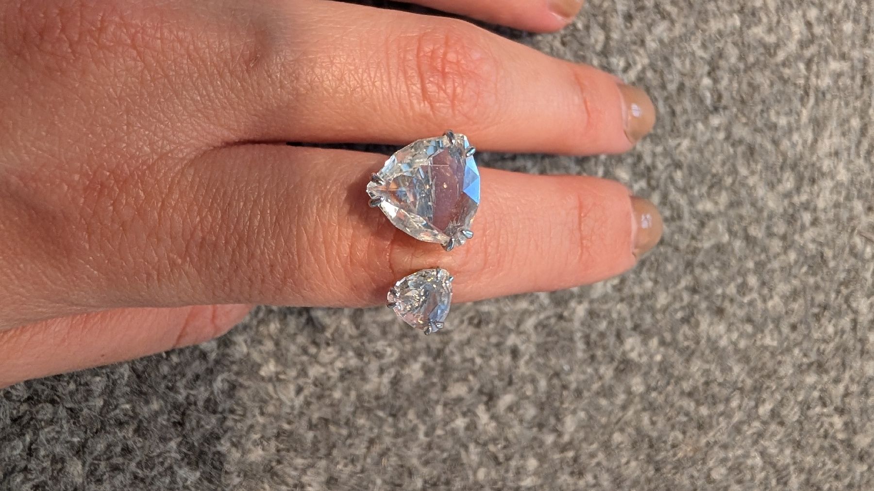 Swarovski Anelli: Swarovski Toi-et-Moi Ring Kristall – Nuovo (secondo la descrizione) da Zürich venduto da NaomiManon 3