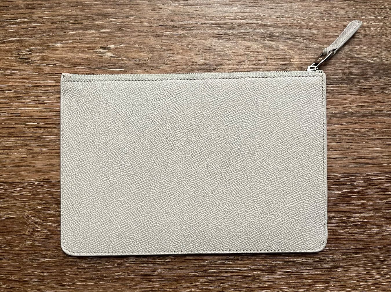 Dunhill Borse: DUNHILL Pouch Leder hellgrau, ungetragen – Usato da Winkel venduto da betterade 1