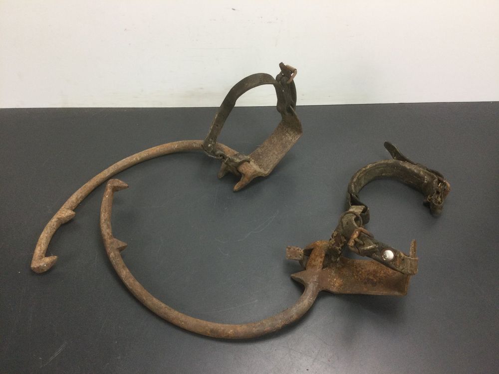Produktbild von Steigeisen Für Bäume FUELIX Baumkletterspikes, Baumklettern Steigeisen, Baumklettern Ausrüstung, , Kletterausrüstung Hartes Stahlmaterial Für Baumarbeit, Obstpflücken Baumsteigeisen Für Forst
