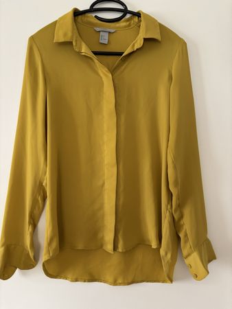 H&M Bluse, Grösse 34, Senfgelb, Herbst Look, Top Zustand!