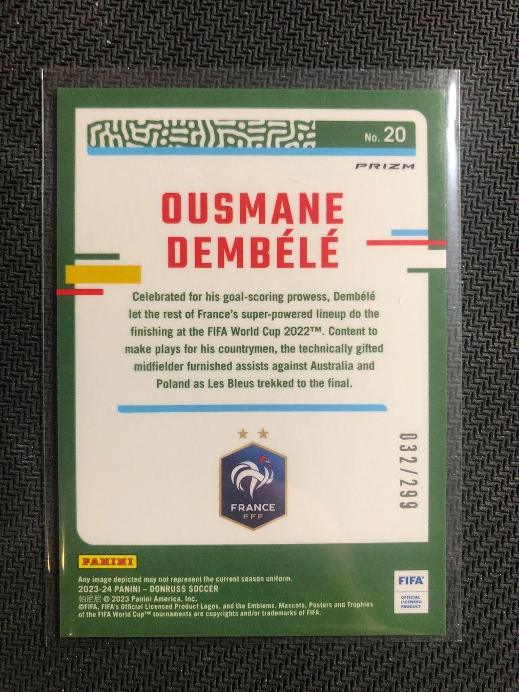 Topps Sammelbilder & Trading cards: Panini Optic Ousmane Dembele /299 – Gebraucht aus Wangenried von Garagara 1