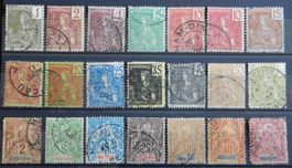Französisch-Indochina ex. Kat. 4-37 gest. 1892/1904