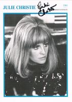 Julie Christie 1940- Autogramm signiert Fotokarte 13x18cm