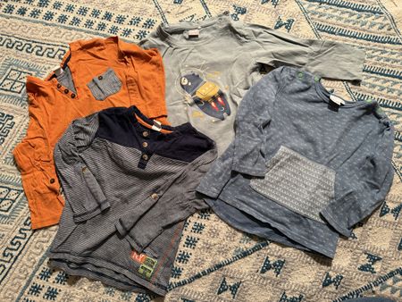 4 Langarmshirts /dünne Pullover ca. Grösse 92