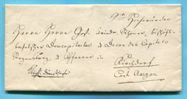 Faltbrief von Solothurn nach Kirchdorf 1834