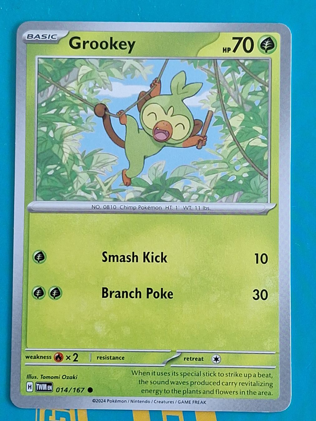 Pokémon Carte collezionabili: Grookey - Twilight Masquerade Pokemon - #7.2 – Usato da Altstätten SG venduto da GGsGameshop