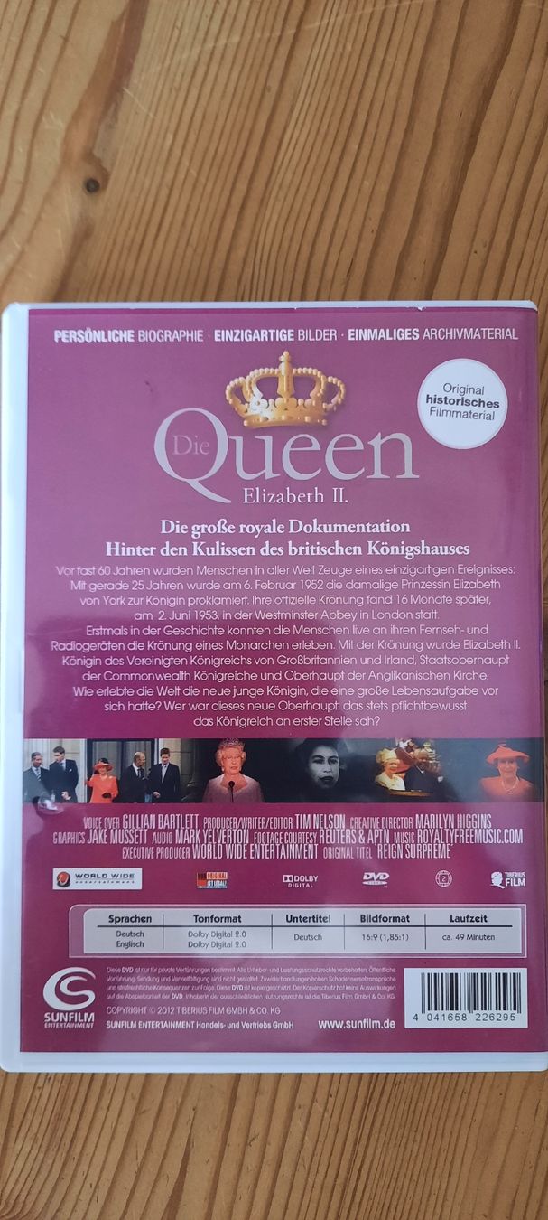 Tous les DVDs: Die Queen Elizabeth II. DVD Dokumentation  – D'occasion à Konolfingen par the_5fqm 1
