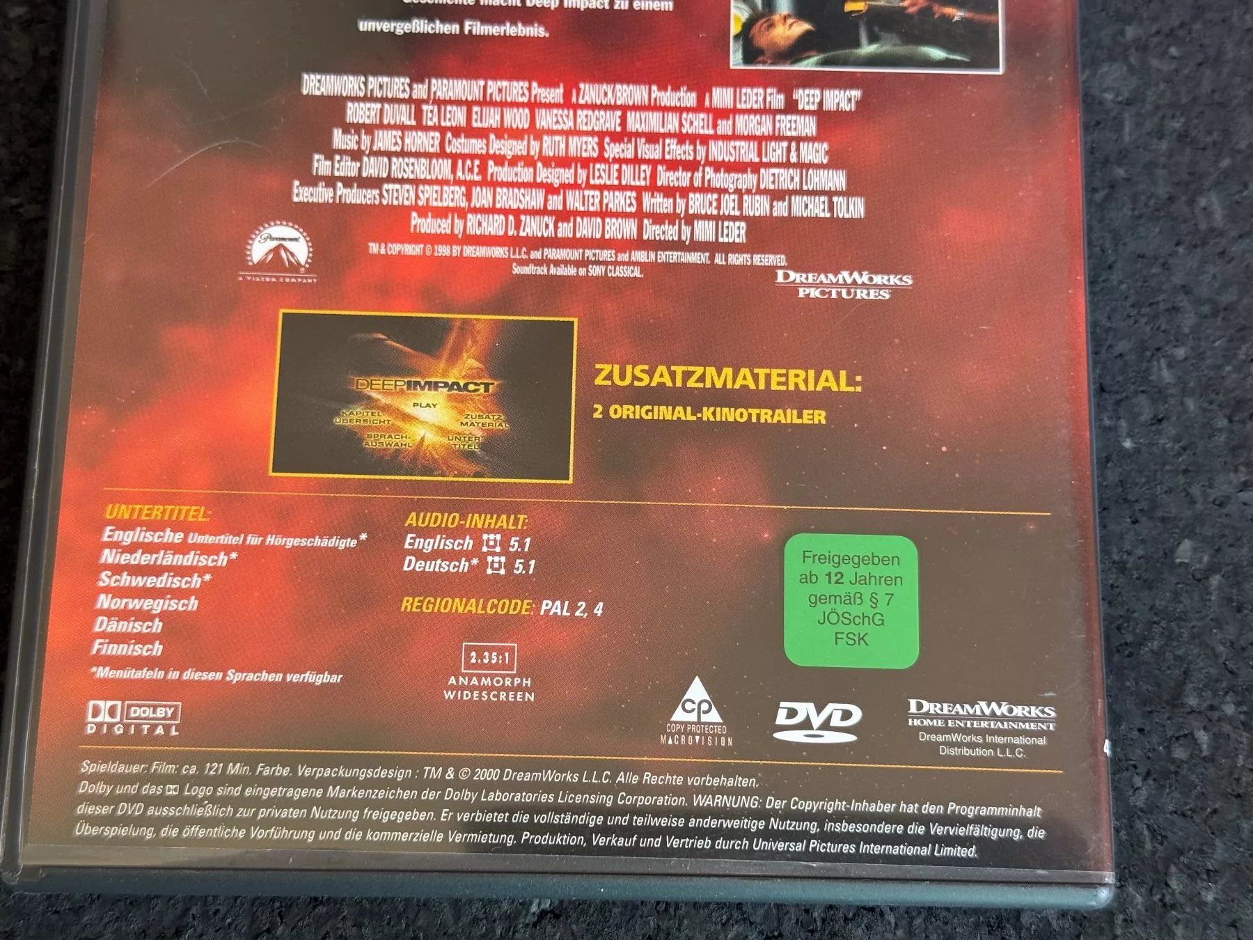 Tutti i DVDs: Deep Impact DVD EN/DE – Usato da Fribourg venduto da tschjoly 3