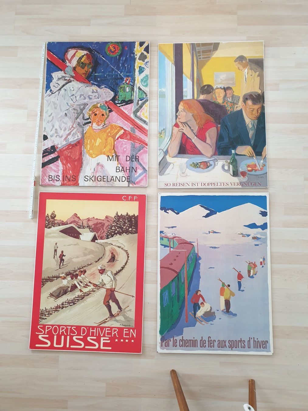 Foto & Immagini: Vintage Skiplakate Schweiz, 4er Set – Usato da Schönengrund venduto da Liane63