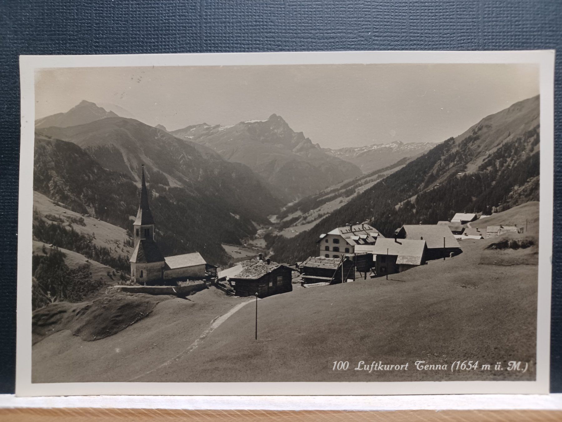 Cartoline postali: Tenna Graubünden, 1939, Stempel TENNA – Usato da Aarau Rohr venduto da mgvw