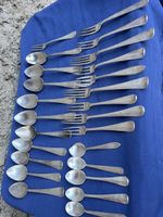 Besteck Set Löffel und Gabeln 21 Teile Sterling Silber 925 A