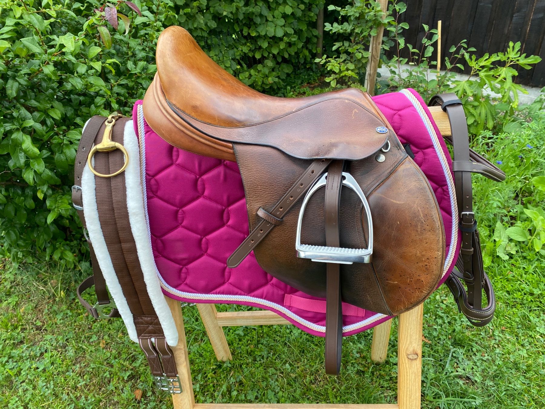 Selle & Accessori: schöner Frank Baines Vielseitigkeitssattel – Usato da Feldbach venduto da Fea1 3