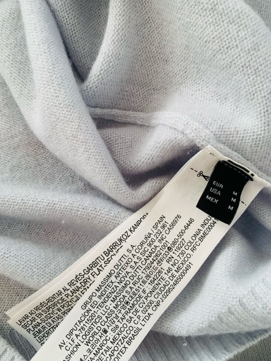 Massimo Dutti Maglioni & Felpe: Massimo Dutti Kaschmir Pulliver Hellblau Gr M Top Zustand – Usato da Zürich venduto da MK124 3