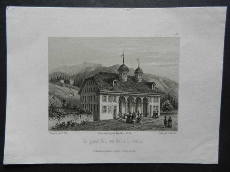 Gravures: Leukerbad Wallis – D'occasion à Risch par Rischli15