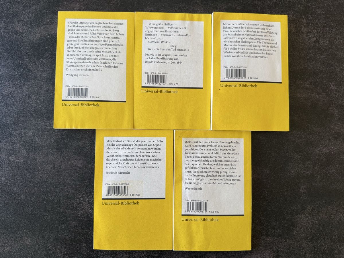 Libri: Diverse Reclam Bücher – Usato da Birmensdorf ZH venduto da JennyJey 1