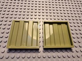 Lego 2x Wandelement (Container) (23405)oliv.grün