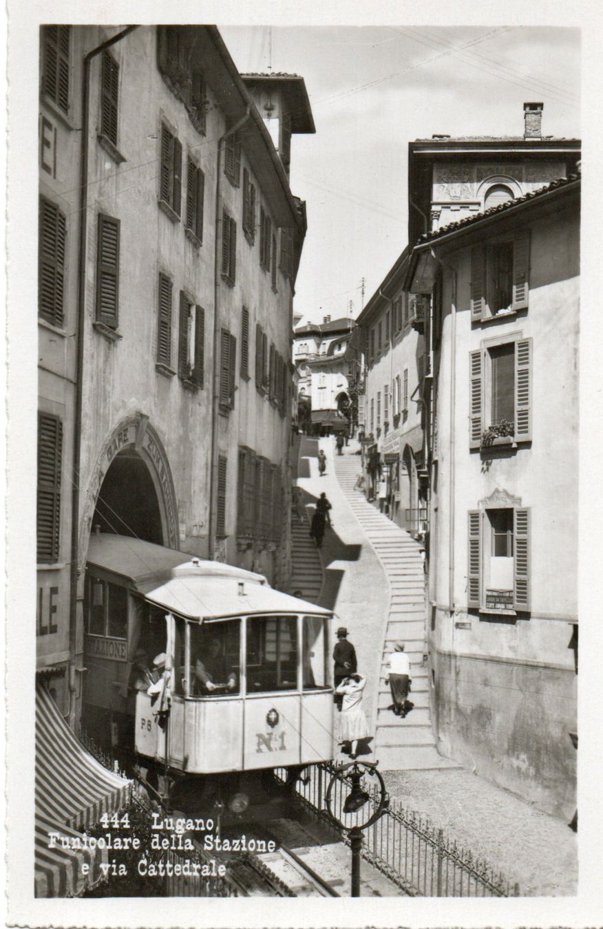 Cartoline postali: Lugano - Funicolare della Stazione – Nuovo (secondo la descrizione) da Melano venduto da pisonsdro