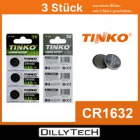 Tinko CR1632 Knopfzellenbatterie - 3 Stk.