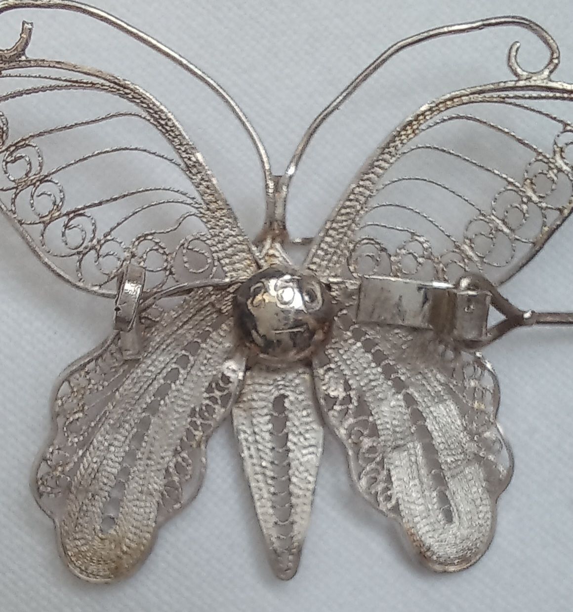 Spille & Fermagli: Filigrane Schmetterling Broche 925 Silber Antik – Usato da Buchs AG venduto da Dzirul 6