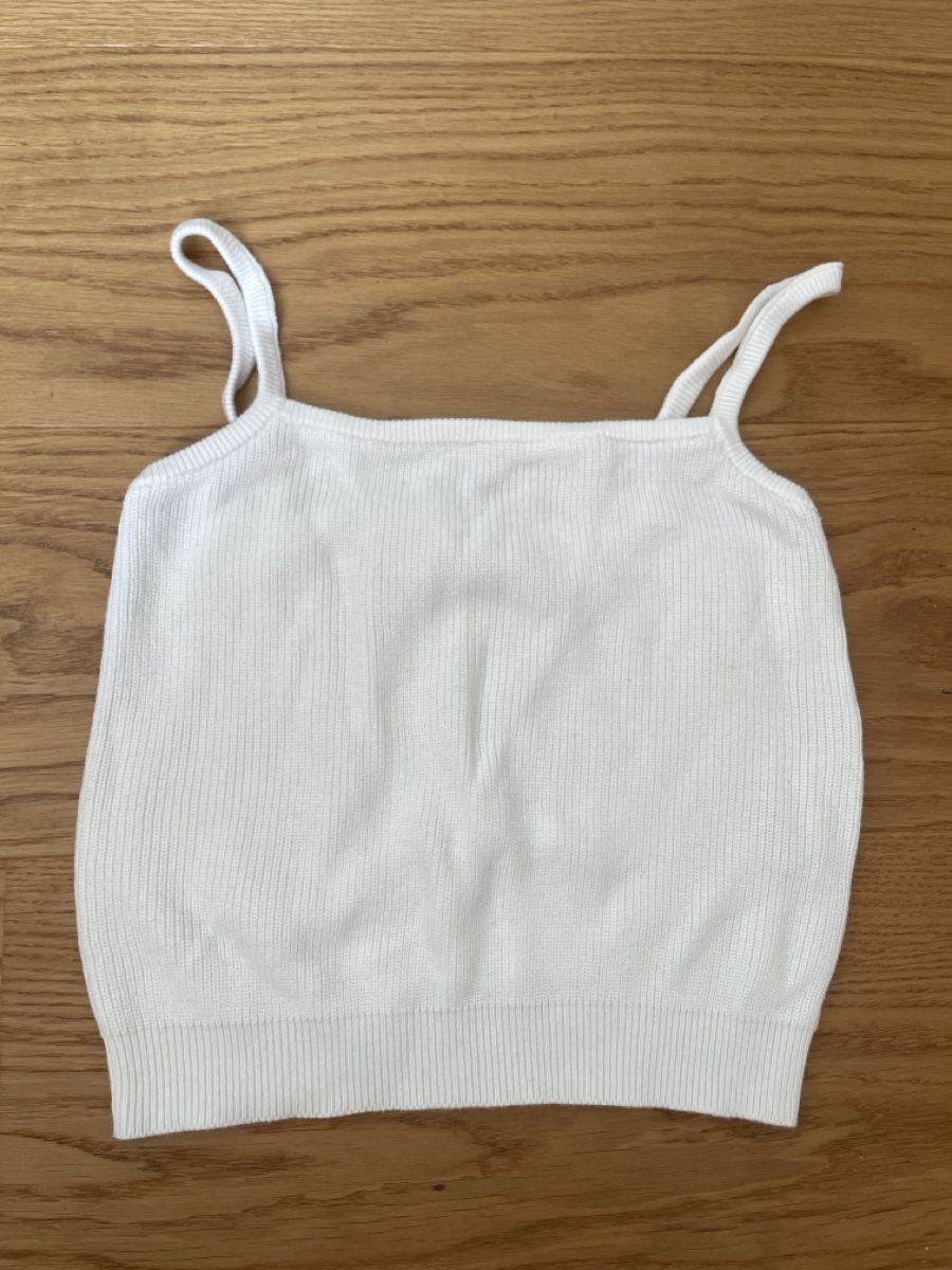Stradivarius Top: stradivarius weisses und blaues top – Usato da Zürich venduto da M500ZH