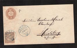Tüblibrief , Aadorf (blau) nur Briefvorderseite , 10.Vll.73