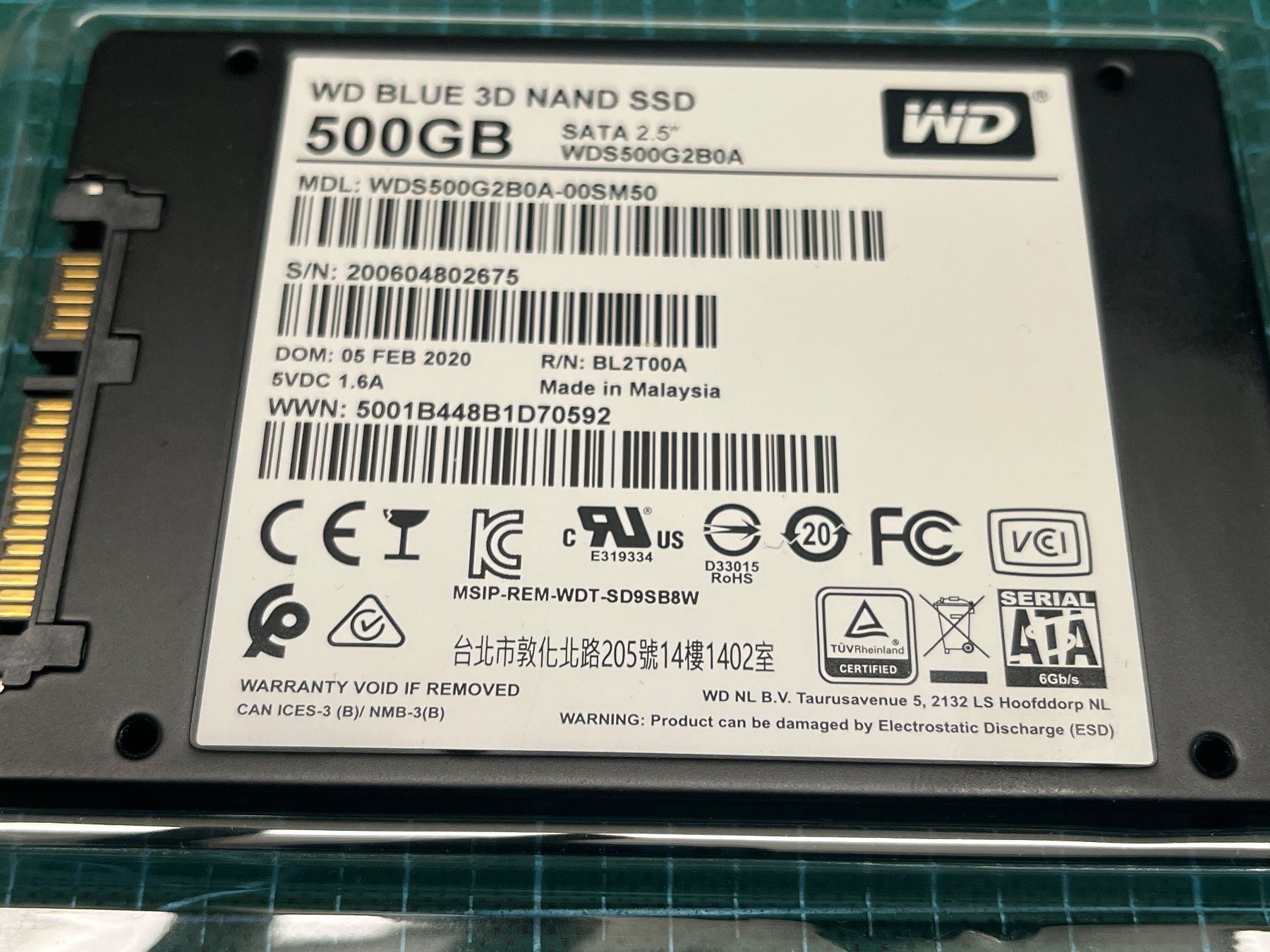 Western Digital Dischi rigidi: WD Blue 500GB SSD SATA 2.5" – Usato da Zürich venduto da qtv31 1