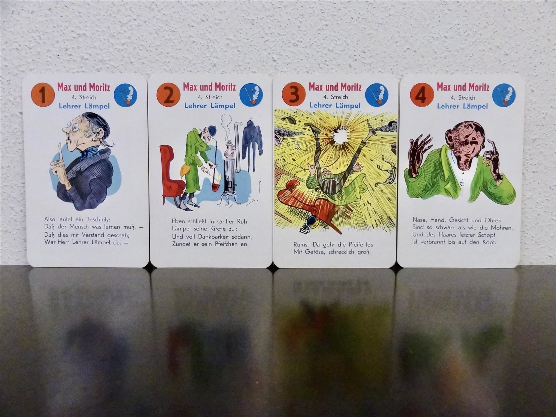 Giochi: schönes altes Quartett MAX UND MORITZ – Usato da Kerzers venduto da wisaundso 4