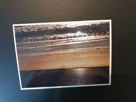1 Karte / Motiv: Sonnenuntergang auf der île de Re (UNIKAT)