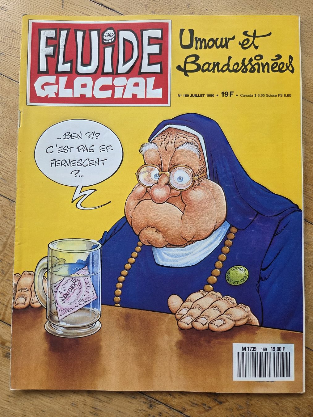 Fumetti: Fluide Glacial No 169 Juillet 1990  – Usato da Territet venduto da Cenh