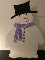 Schneemann Holz Unikat, selbst gemacht