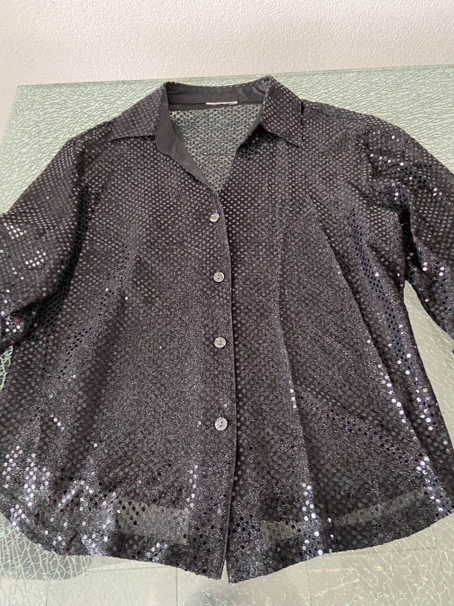 Blusen: Neue schwarze Bluse mit leicht Glitzer Gr. M – Neu (gemäss Beschreibung) aus Oftringen von andrax 3