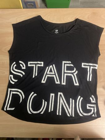 Schwarzes H&M Sport T-Shirt Gr.M