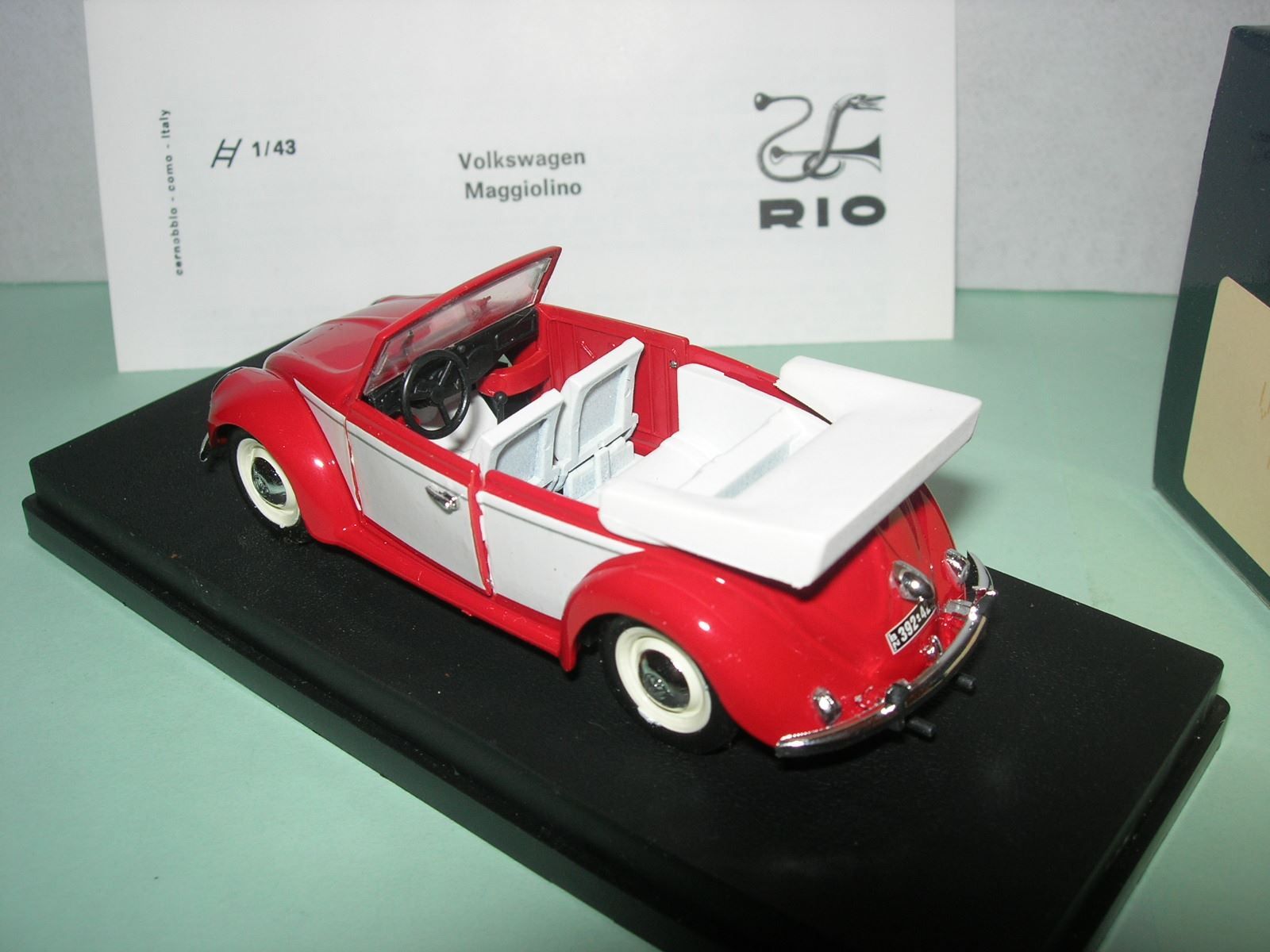 Volkswagen Modellautos: VW  Käfer Karmann 1949 * Rio 1:43 – Neu und originalverpackt aus Hornussen von Amw 1