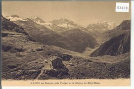 La Gueulaz pres Finhaut et Chaine du Mont-Blanc