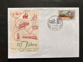 Sonderbrief  1991 Deutschland Nordhaus Eisenbahn  (R485)