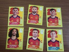 Seltene Panini WM 2026 Sticker ESP 6, 7, 8, 10, 11, 16