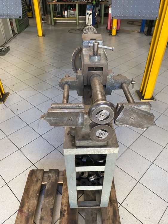Sickenmaschine Blech 1,2/1,8 mm Materialdicke, Abkantbank Biegemaschine mit 6 Profilrollen Blechbiegemaschine Kantbank zum Blech Biegen